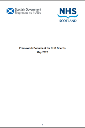 NHS Scotland Framework Document May 2025